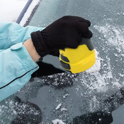 Raspador de nieve inalámbrico con batería duradera, raspador de hielo eléctrico portátil para descongelar ventanas de autos