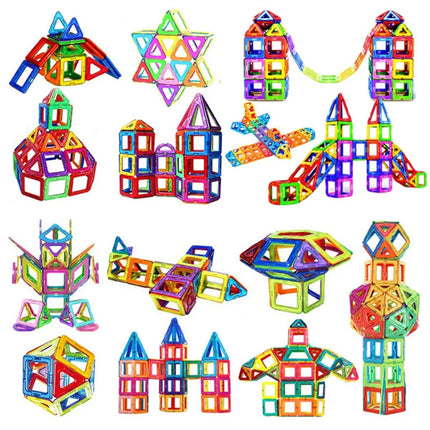 Bloques de construcción magnéticos DIY Juguetes magnéticos para niños Juego de construcción de diseñador Regalos para niños Juguetes