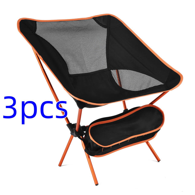 Silla plegable ultraligera de viaje, silla de camping al aire libre de carga súper pesada, silla portátil para playa, senderismo, picnic, asiento de pesca, herramientas