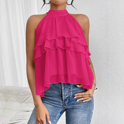 Top versátil sin mangas con cuello halter