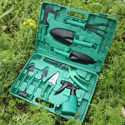 Juego de jardinería de diez piezas