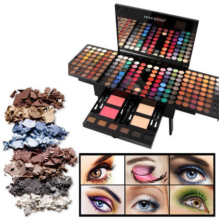 Set de 180 sombras de ojos y coloretes, caja de paleta de maquillaje personalizada con forma de piano