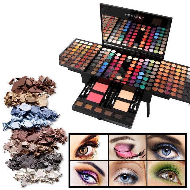 Set de 180 sombras de ojos y coloretes, caja de paleta de maquillaje personalizada con forma de piano