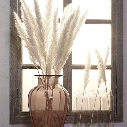 Decoración para el hogar con flores secas de caña