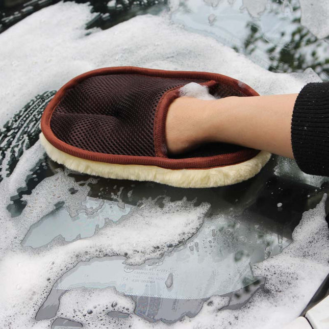 Guantes de lavado de coche de pelo suave, tipo coche, para lavado de coche, motocicleta, herramientas de limpieza para el cuidado del coche
