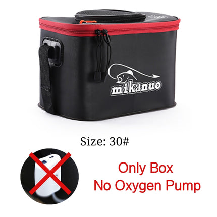 Bolsa de pesca portátil EVA plegable engrosada, caja de pesca viva, cubo de tanque, aparejos de pesca para camping, caja de almacenamiento para peces