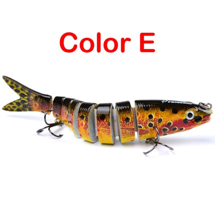 Señuelos de Pesca de Lucio Artificiales Secciones Múltiples Articuladas Cebo Duro Trolling Herramientas de Pesca de Lucio Carpa