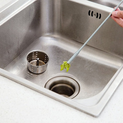 60CM Desatascador de tuberías de alcantarillado con resorte, herramienta de dragado, limpiador de pelo doméstico, desatascador de desagües, herramientas de limpieza para fregadero de cocina, utensilios de cocina