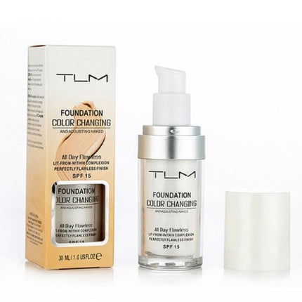 Base de Maquillaje Líquida Corrector de Temperatura Portátil Tono Natural Base de Maquillaje BB Corrector