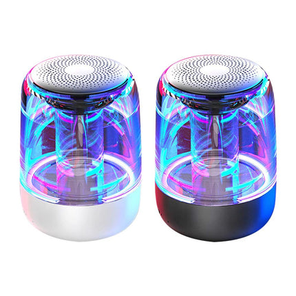 Parlantes Portátiles Bluetooth Columna Altavoz Inalámbrico Bluetooth Potente Bajo Radio con Luz LED de Color Variable