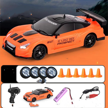 Coche RC de deriva 2.4G 4WD Coche de deriva RC de juguete GTR Modelo AE86 Vehículo Coche de carreras RC de juguete para niños Regalos de Navidad