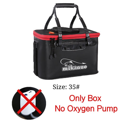 Bolsa de pesca portátil EVA plegable engrosada, caja de pesca viva, cubo de tanque, aparejos de pesca para camping, caja de almacenamiento para peces