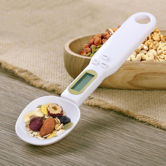 Báscula digital de cocina LCD Cuchara medidora electrónica de alimentos Cuchara medidora de café, té y azúcar en gramos Herramientas de cocina