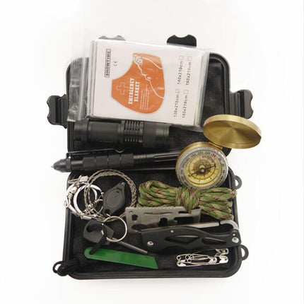 Kit de primeros auxilios multifuncional de supervivencia en la naturaleza, equipo SOS, kit de supervivencia para aventura