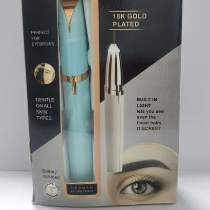 Mini Recortador Eléctrico de Cejas Lápiz Labial para Cejas Eliminador de Vello Rastrillo Indoloro Depiladora con Luz LED