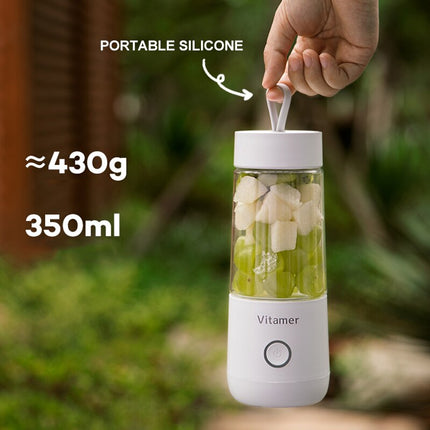 Licuadora portátil de 350 ml, exprimidor eléctrico recargable por USB, mezclador, vaso para batidos, licuadora, botella de zumo, carga USB, utensilios de cocina