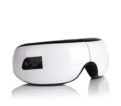 Masajeador de ojos con música Bluetooth, compresa caliente a presión de aire, ojeras, cuidado de los ojos