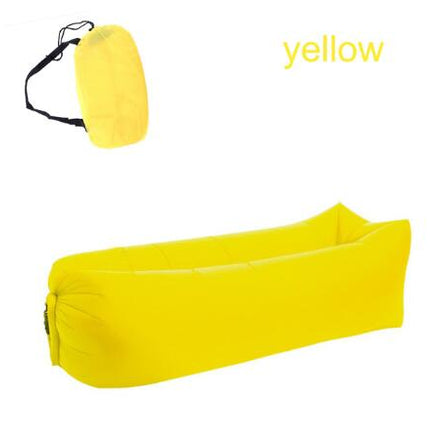 Sofá de aire para exterior, inflable rápido, tumbona, hamaca de playa, cama de aire plegable, saco de dormir, sofá perezoso, sofá de aire perezoso