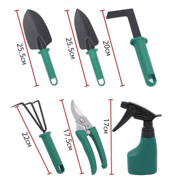 Juego de jardinería de diez piezas