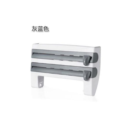 Dispensador de Papel de Cocina 4 en 1, Dispensador de Papel de Aluminio, Papel Film, Toallas de Papel, 4 EN 1 Soporte Dispensador de Papel de Cocina