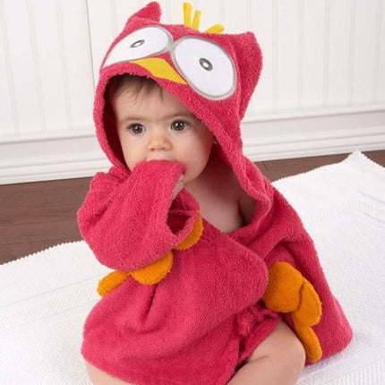 Toallas de baño para bebés con modelos de animales lindos de dibujos animados, albornoces para bebés, albornoces de algodón para niños, albornoces con capucha para bebés
