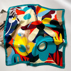 Flor de dopamina azul / 70x70cm