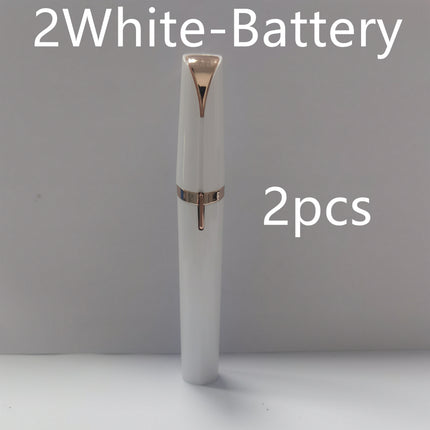 Mini Recortador Eléctrico de Cejas Lápiz Labial para Cejas Eliminador de Vello Rastrillo Indoloro Depiladora con Luz LED
