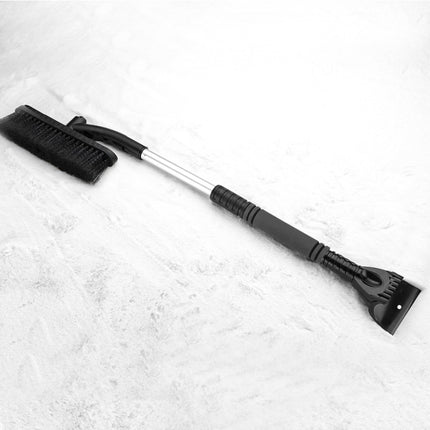 Cepillo de limpieza para coche, raspador de hielo, pala de nieve desmontable, cepillo para quitar polvo, cepillo de nieve extensible para parabrisas de coche, mango de espuma
