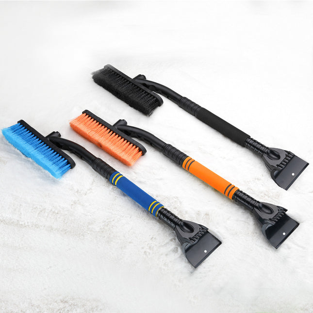 Cepillo de limpieza para coche, raspador de hielo, pala de nieve desmontable, cepillo para quitar polvo, cepillo de nieve extensible para parabrisas de coche, mango de espuma