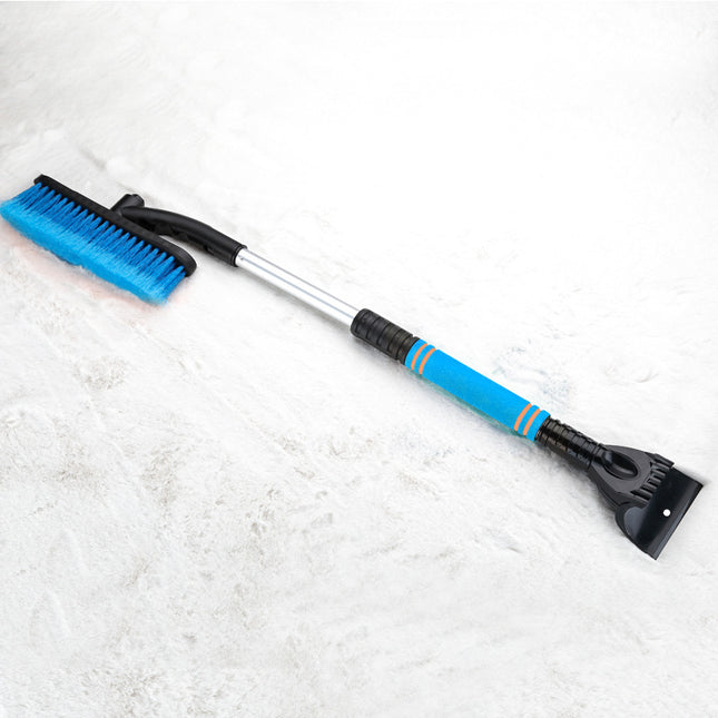 Cepillo de limpieza para coche, raspador de hielo, pala de nieve desmontable, cepillo para quitar polvo, cepillo de nieve extensible para parabrisas de coche, mango de espuma
