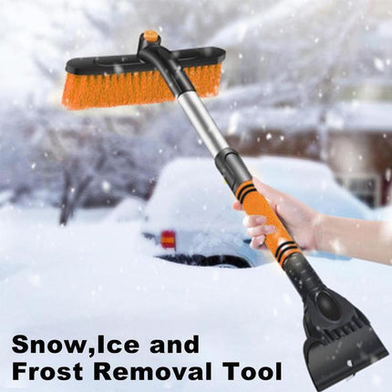 Cepillo de limpieza para coche, raspador de hielo, pala de nieve desmontable, cepillo para quitar polvo, cepillo de nieve extensible para parabrisas de coche, mango de espuma