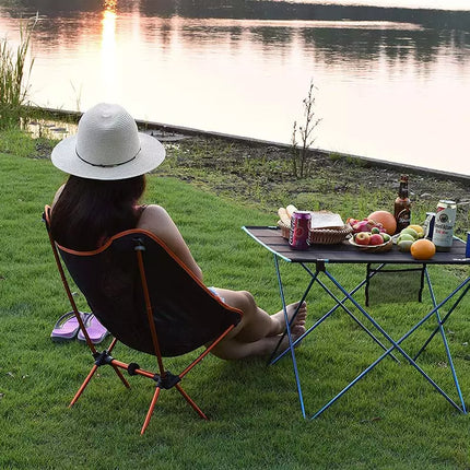 Silla plegable ultraligera de viaje, silla de camping al aire libre de carga súper pesada, silla portátil para playa, senderismo, picnic, asiento de pesca, herramientas