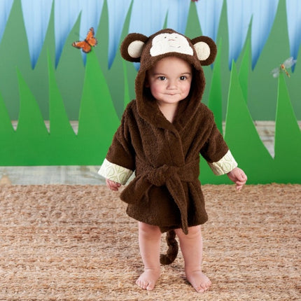 Toallas de baño para bebés con modelos de animales lindos de dibujos animados, albornoces para bebés, albornoces de algodón para niños, albornoces con capucha para bebés