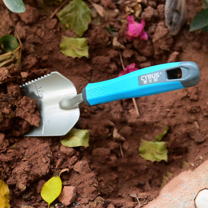 Juego de herramientas pequeñas de jardinería pala de flores juego de tres piezas pala pequeña para excavación
