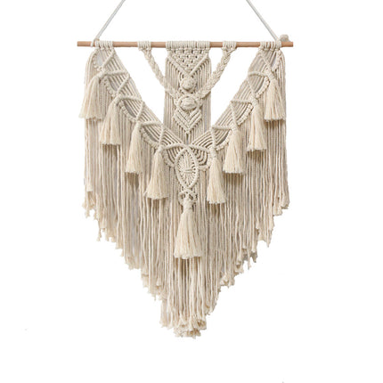 Colgante de macramé tejido a mano para colgar en la pared, tapiz bohemio, artesanías bohemias, decoración de habitación, hermoso tapiz para decoración del hogar