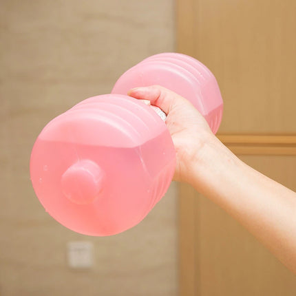 Pesas de agua para culturismo Mancuernas de agua para adelgazar Equipo de gimnasio para fitness Yoga para entrenamiento deportivo Botella de plástico para ejercicio