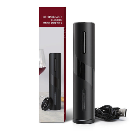Abrebotellas electrónico Qier de plástico, recargable por USB, eléctrico, para vino