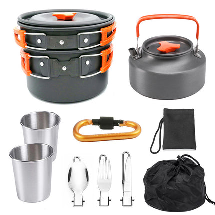 Utensilios de Cocina Portátiles para Exteriores Kit de Cantina Camping Senderismo Picnic