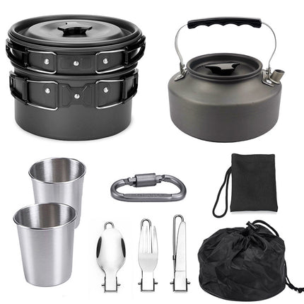 Utensilios de Cocina Portátiles para Exteriores Kit de Cantina Camping Senderismo Picnic