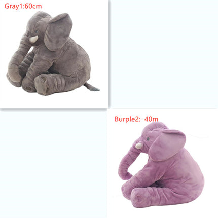 Almohada elefante de peluche para bebé, cómoda para dormir