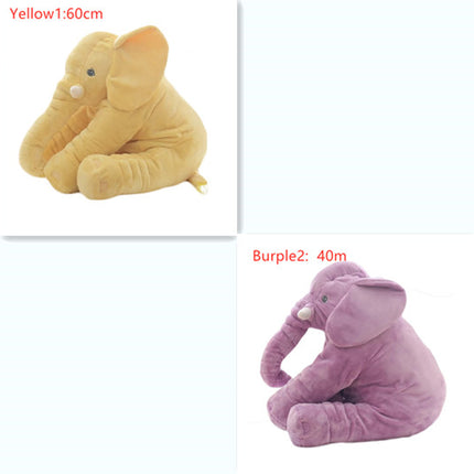 Almohada elefante de peluche para bebé, cómoda para dormir