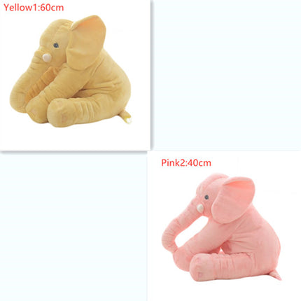 Almohada elefante de peluche para bebé, cómoda para dormir