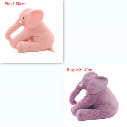 Almohada elefante de peluche para bebé, cómoda para dormir