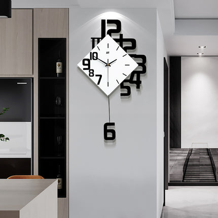 Reloj Digital Personalizado Reloj de Pared de Moda Creativo de Madera Decorativo