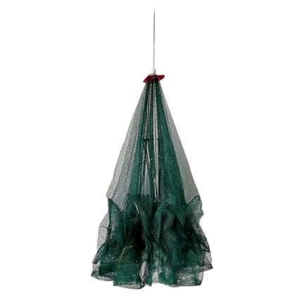 Red reforzada de 4-20 agujeros para pesca automática, jaula para camarones de nailon plegable, trampa para peces, red de lanzamiento, trampa plegable para cangrejos, red de pesca