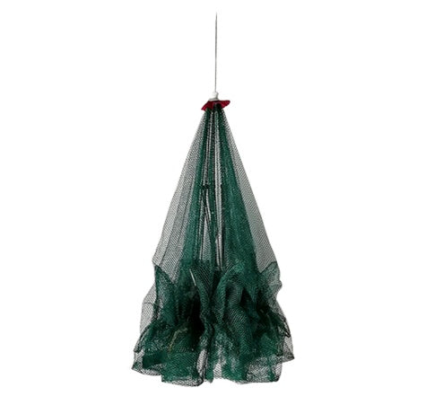 Red reforzada de 4-20 agujeros para pesca automática, jaula para camarones de nailon plegable, trampa para peces, red de lanzamiento, trampa plegable para cangrejos, red de pesca