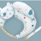 Azul con almohada