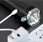 Dúo Linterna Led Recargable con Martillo