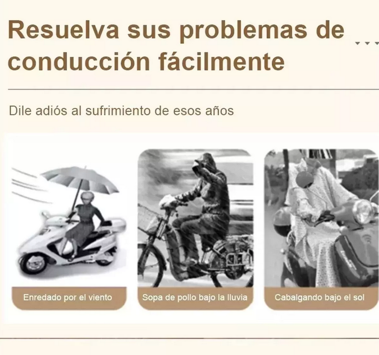 Promo Toldo Cubresol De Moto Impermeable