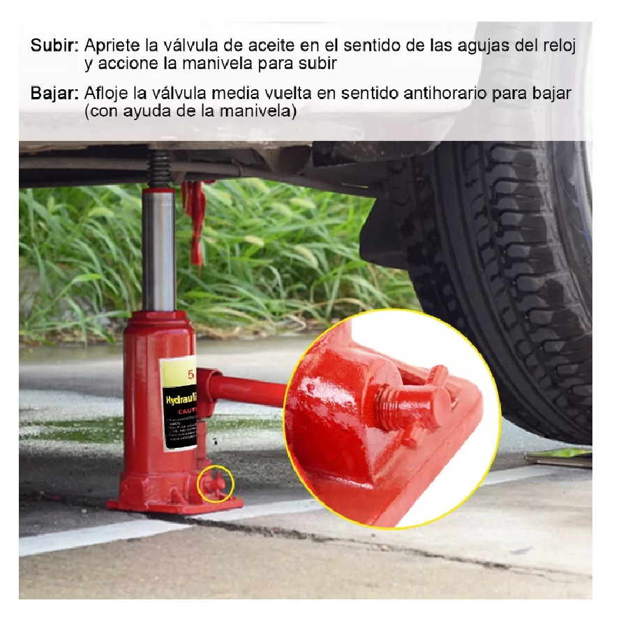 Gato Hidráulico 3T Para Vehículos